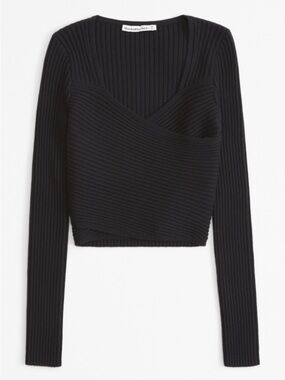 Abercrombie & Fitch Slim Wrap Sweater Top